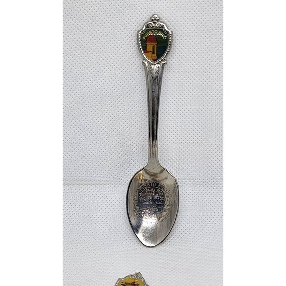 Puerto Rico Silver Decorative Spoon | Vintage Silver Collectible Souvenir - Picture 1 of 8